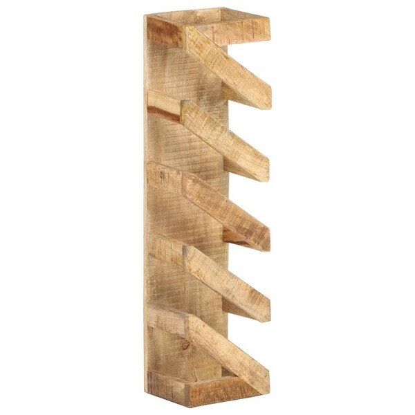 Wine Rack for 5 Bottles Solid Mango Wood