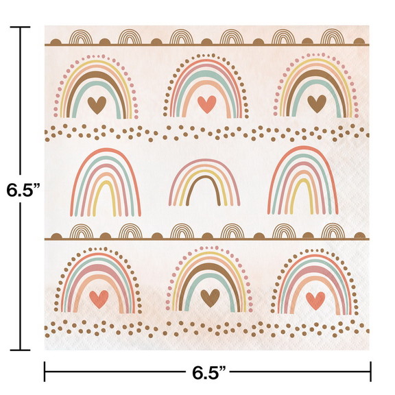 Creative Converting 360519 Boho Rainbow Napkins (C...