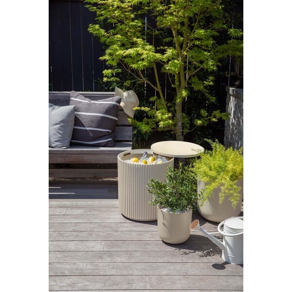 Outdoor Cooler Side Table