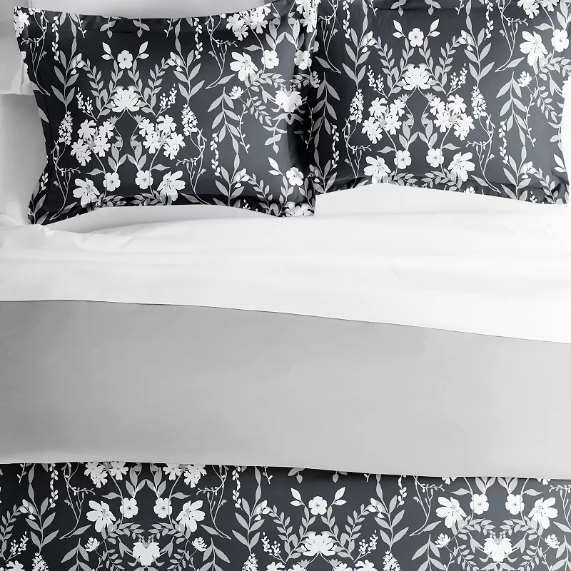 Urban Loft's Garden Farmhouse Patterns Duvet Cover Bed Set with Shams