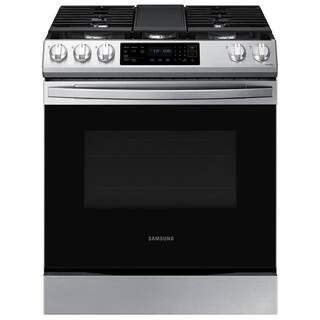  30 in. 6 cu. ft. Smart 5-Burner Slide-In Gas Range with Air Fry and Convection Oven in Stainless Steel NX60BG8315SS