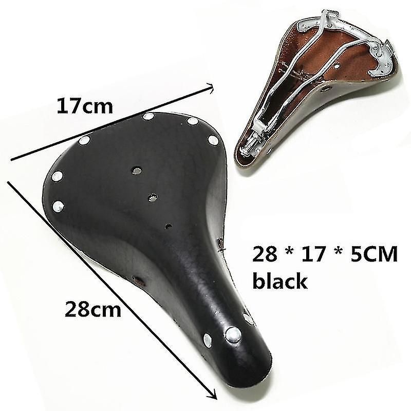 Retro Vintage Bicycle Saddle Seat Cushion Bike 3 Spring ，black