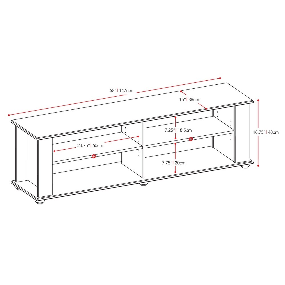 Fillmore Black TV Stand  For TV's up to 55\