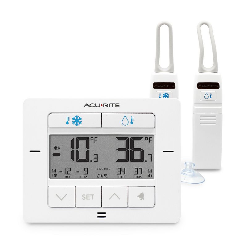 AcuRite Digital Wireless Fridge and Freezer Thermometer (00523M)