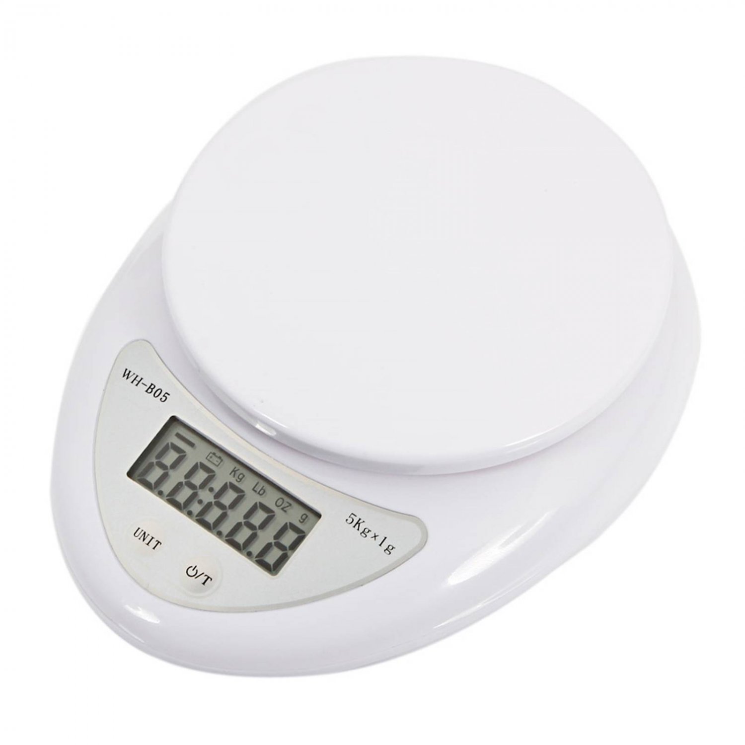 5Kg / 1g Kitchen Mail LCD Digital Scale White Pocket LCD Postal Scales