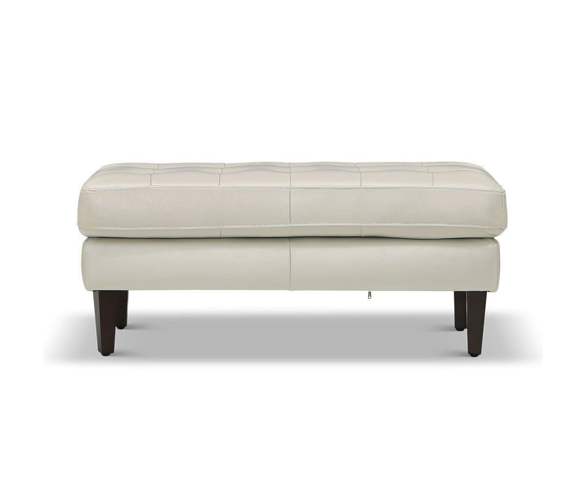 Laura Leather Ottoman