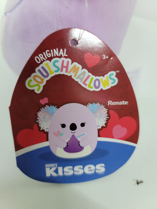 Squishmallows Official Kellytoys Plush 5 Inch Renate the Purple Koala holding Hershey's Kisses Chocolate Ultimate Soft Plush Stuffed Toy