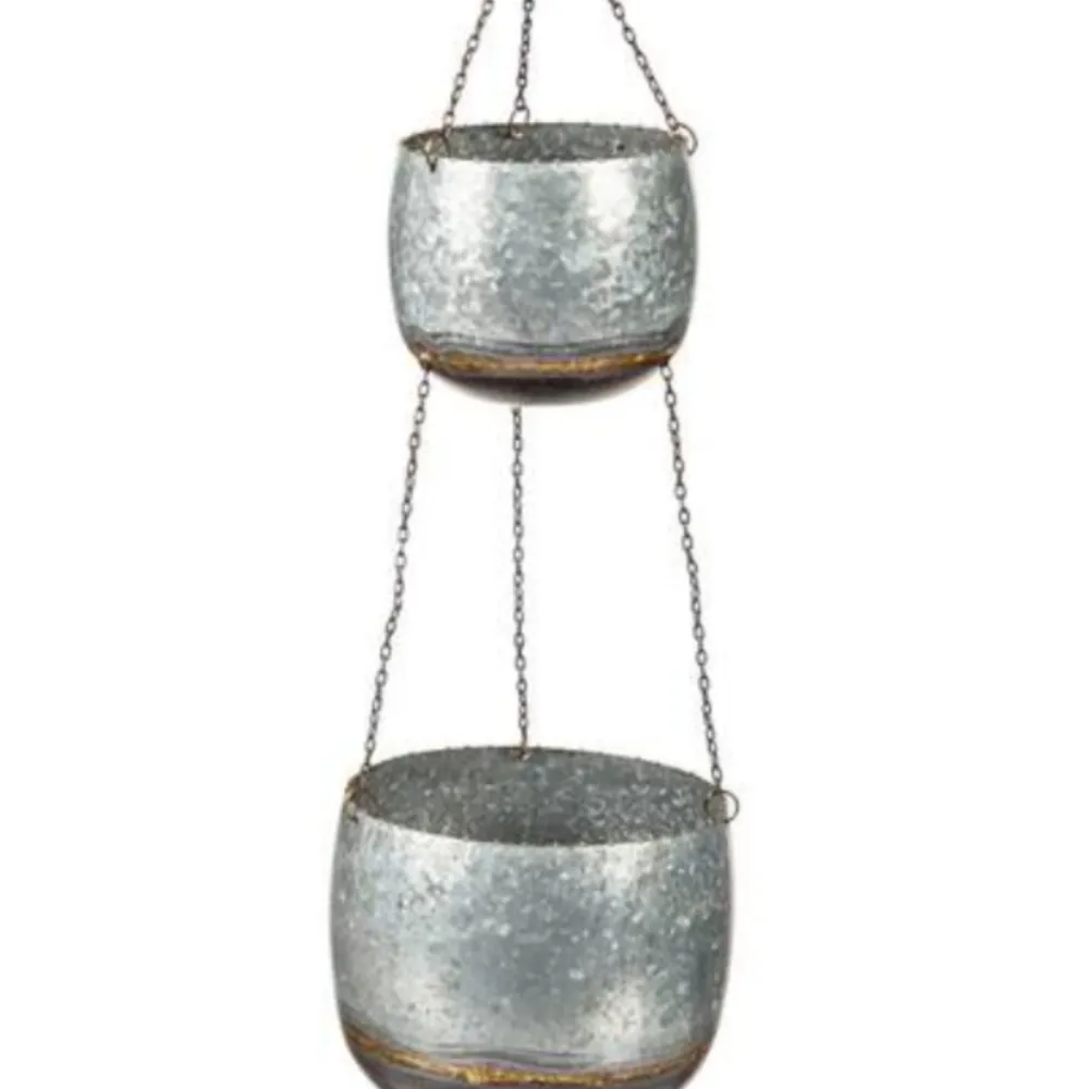 Factory Price Metal Made Wall Mounted Planter OEM Customized Hanging Planter Metal Flower Pot Supply From India