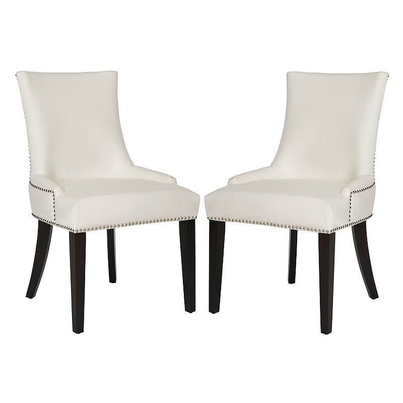 Safavieh Lester 2-piece Faux-Leather Dining Chair Set