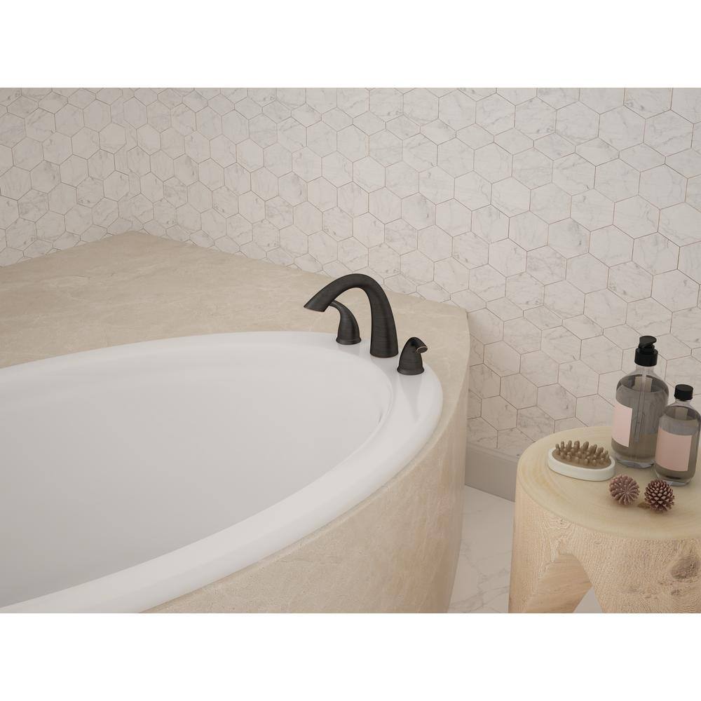 CMI inc Grand 2-Handle Deck Mount Roman Tub Faucet in Oil Rubbed Bronze Finish 211-6604