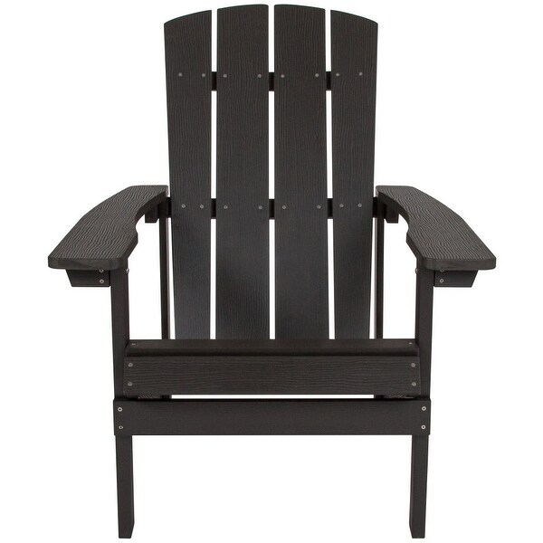 Outdoor AllWeather Poly Resin Wood Adirondack Chair