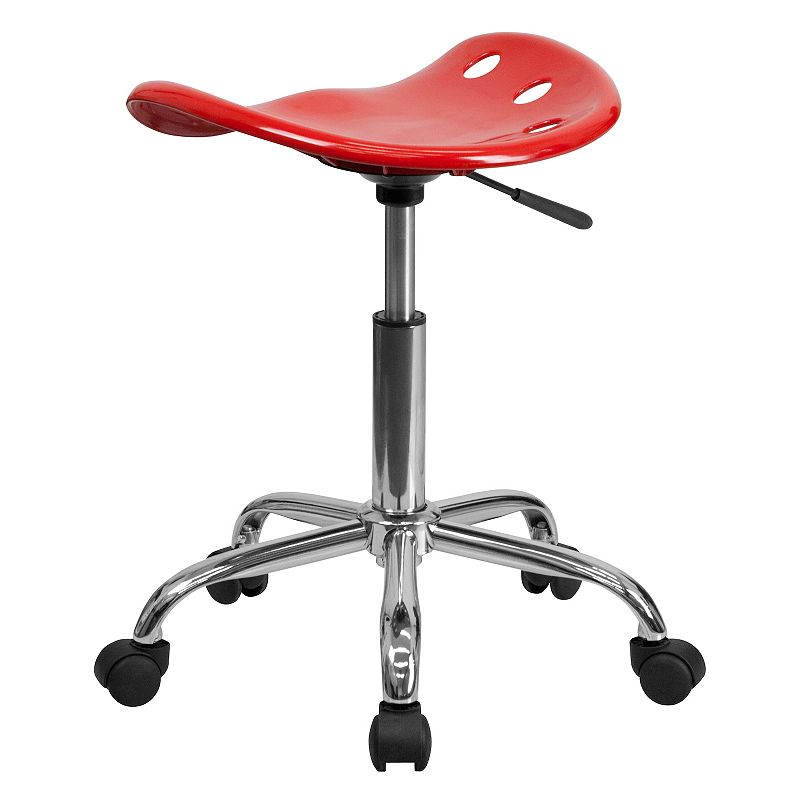 Flash Furniture Taylor Vibrant Red Tractor Seat Stool