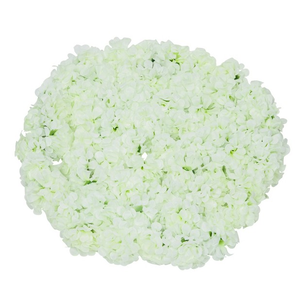 Bright Creations 60 Pack Mini Pompom Hydrangeas For Arts And Diy Crafts 2 Inch Light Green Artificial Flowers