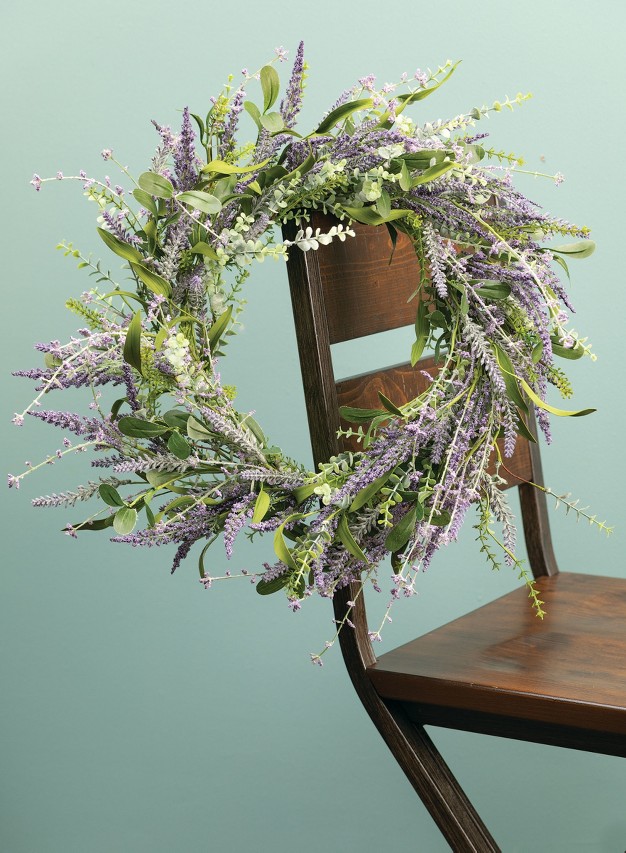 Sullivans Artificial Lavender Wreath 26 quot h Purple