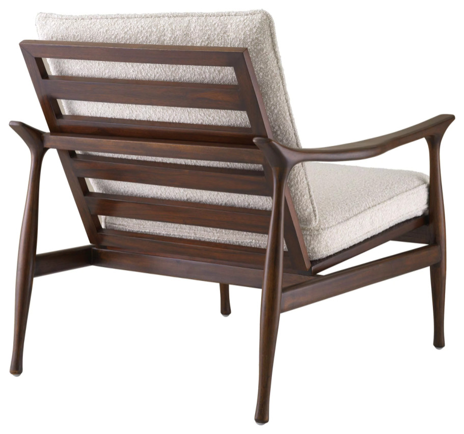 Wooden Lounge Chair  Eichholtz Manzo   Midcentury   Armchairs And Accent Chairs   by Oroa   Distinctive Furniture  Houzz