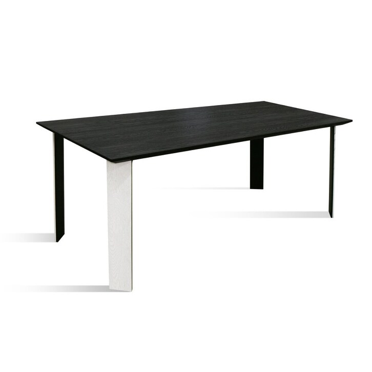 KASAKO BW Dining Table   Black/White