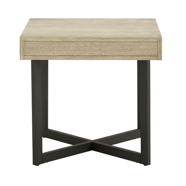 Eldersley Wood Finish End Table with One Drawer by iNSPIRE Q Modern