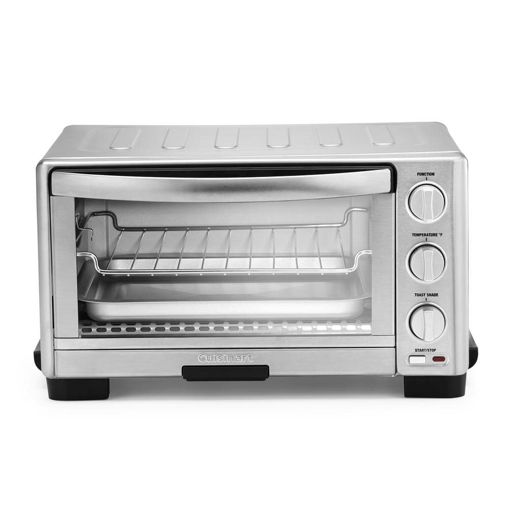 Cuisinart 6-Slice Silver Toaster Oven Broiler TOB-1010