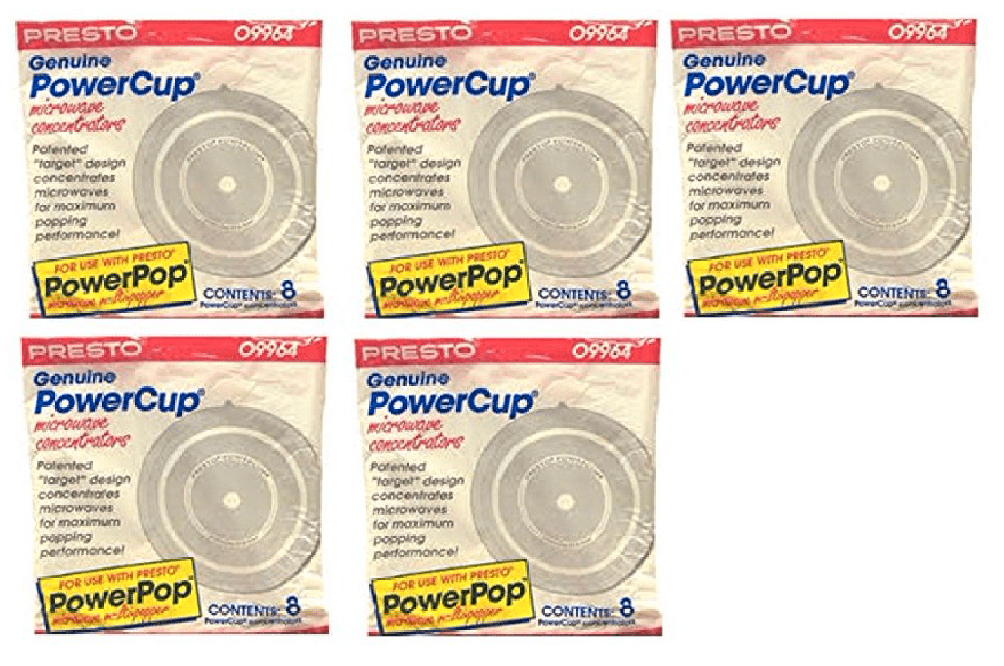 Presto Genuine Power Cup Microwave Concentrators (5 Pack)