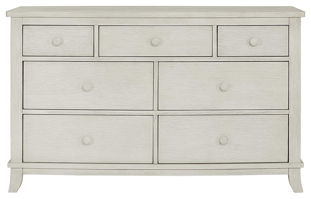 Contemporary Double Dresser  7 Storage Drawers With Round Pulls   Transitional   Loveseats   by Declusia  Houzz