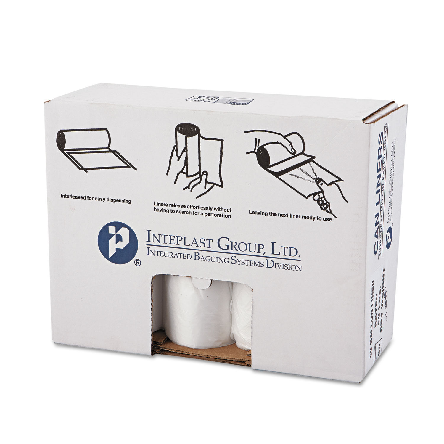 High-Density Commercial Can Liners Value Pack by Inteplast Group IBSVALH3860N16