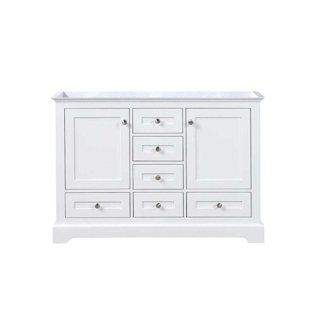 Dukes 48 in. W x 22 in. D White Double Bath Vanity