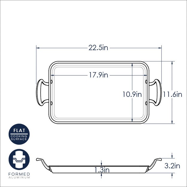 Nordic Ware 2 Burner High Sides Griddle