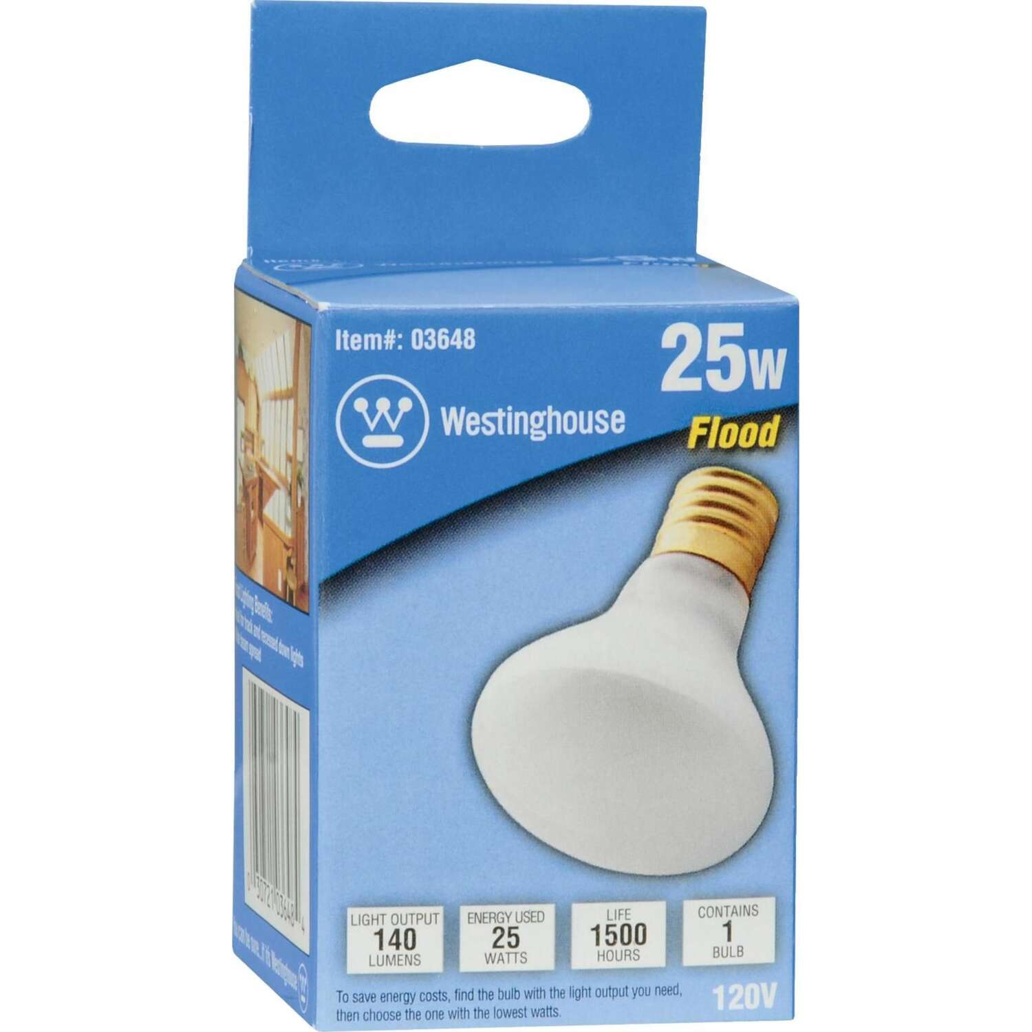 Westinghouse 25 W R14 Floodlight Incandescent Bulb E17 (Intermediate) White 1 pk