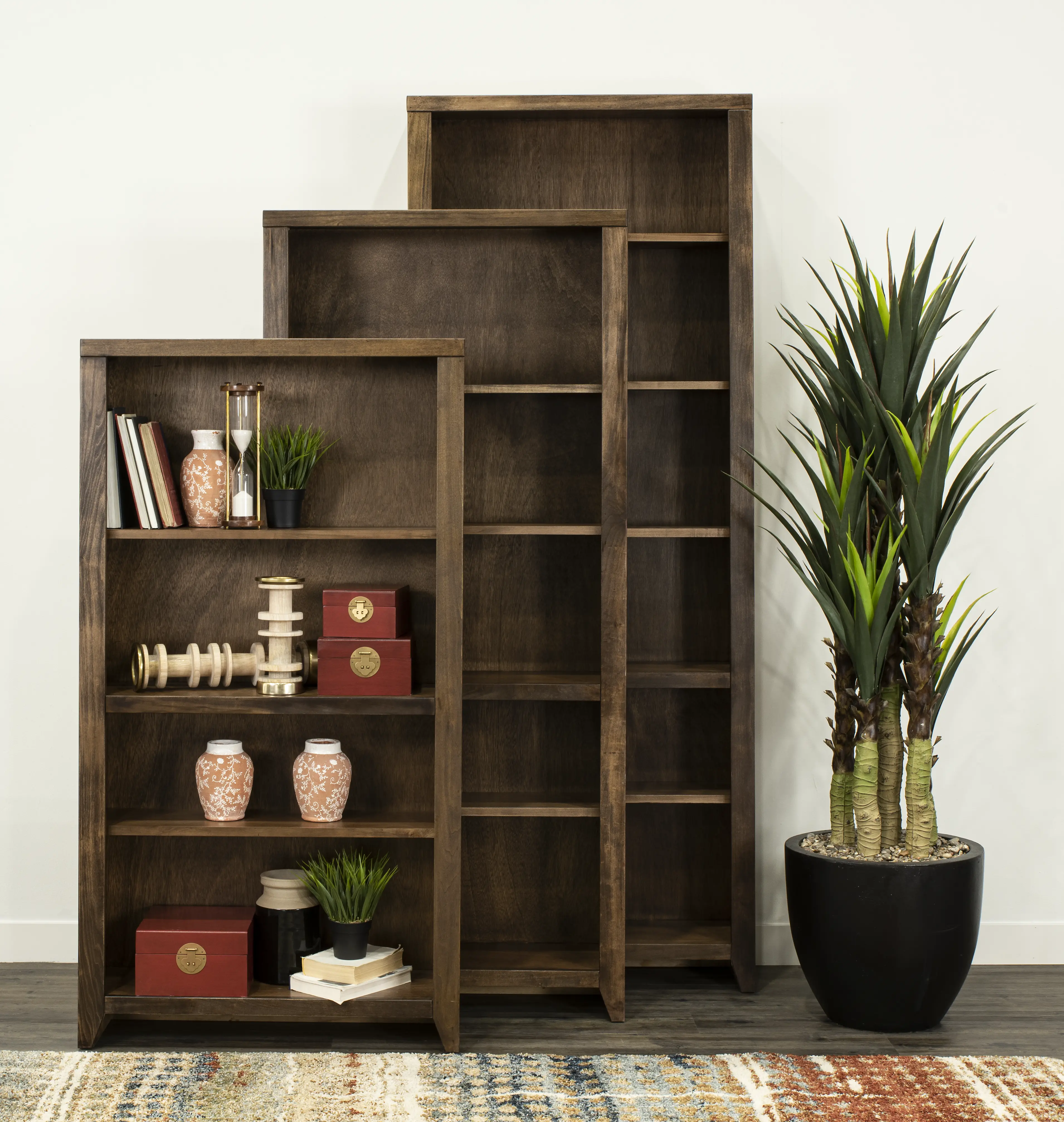 Urban Loft 84 Bourbon Brown Bookcase