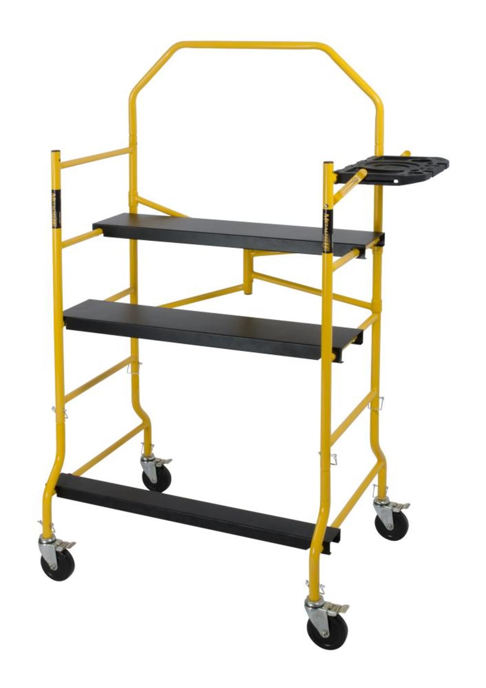 5-ft Jobsite Deluxe Scaffold with Tray and Safety Rail