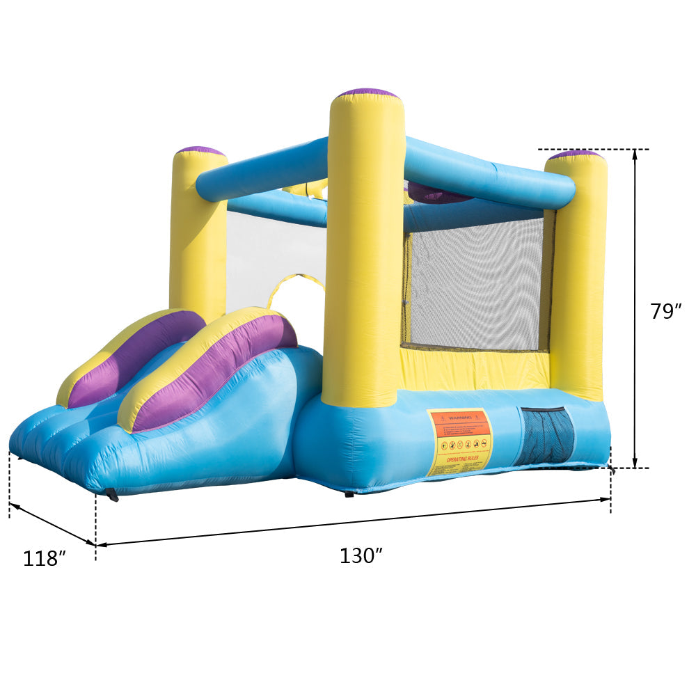 Track 7 Star Inflatable Bounce House with Pool,Slide,Baskt,InflatableJumping Castle