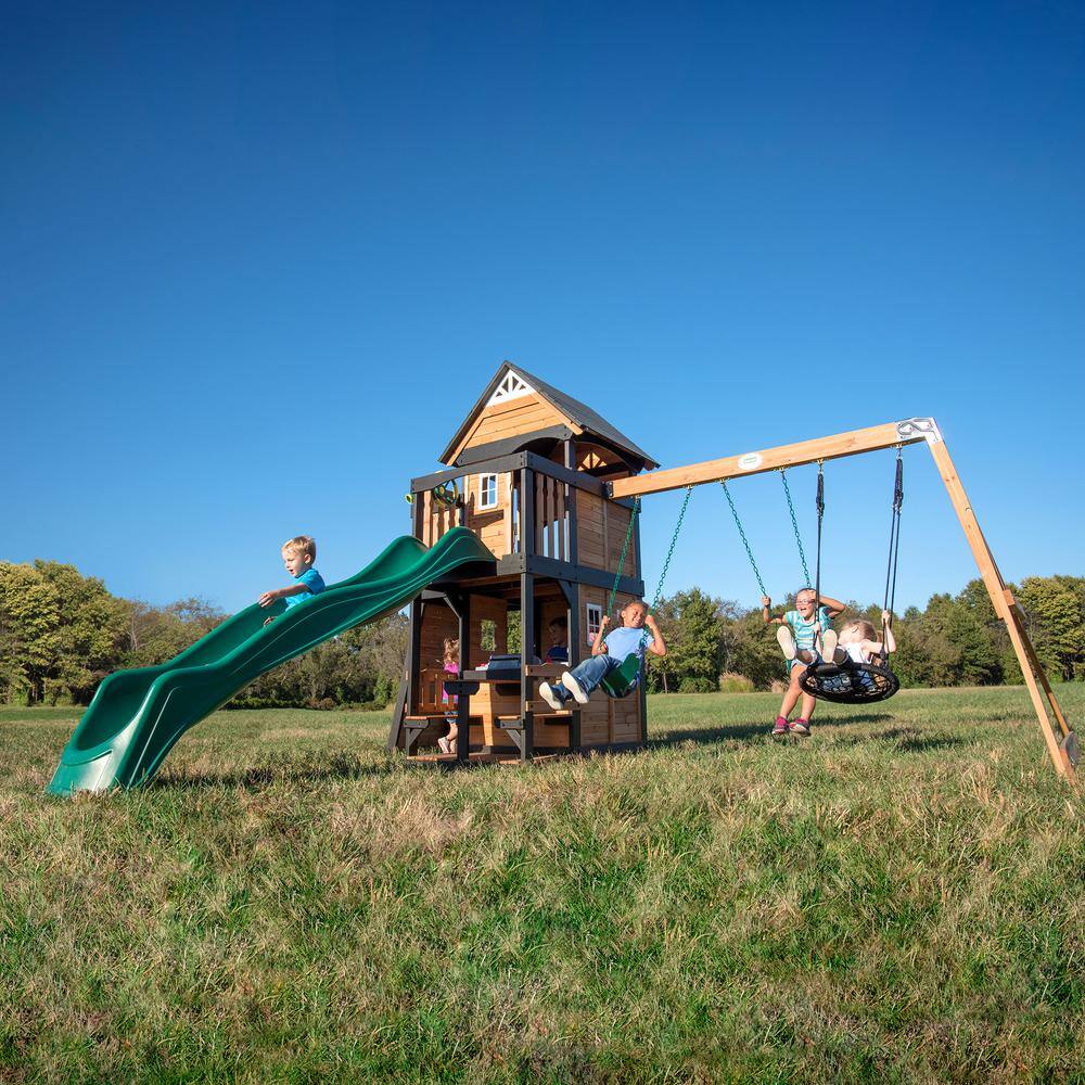 Backyard Discovery Canyon Creek All Cedar Swing Set 1803022com