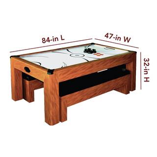 Hathaway Sherwood 7 ft. Air Hockey Table with Benches BG2422H