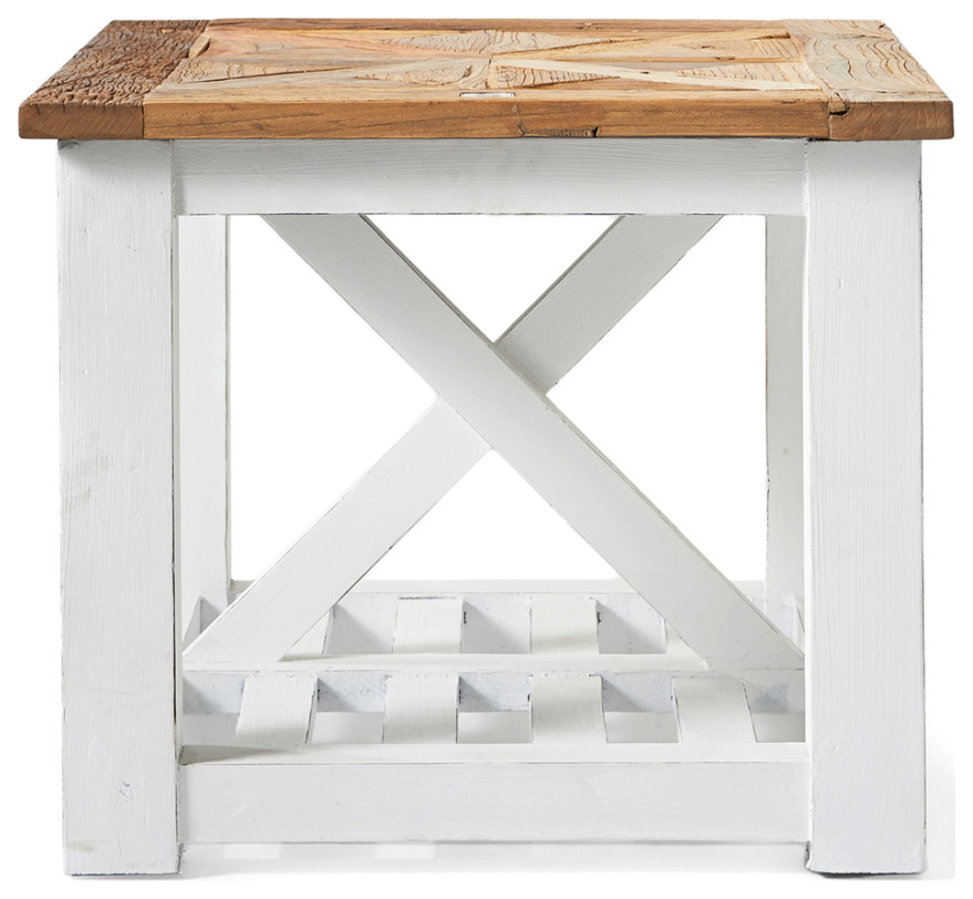 Square Classic End Table  Rivi√®ra Maison Ch√¢teau Chassigny   Farmhouse   Side Tables And End Tables   by Oroa   Distinctive Furniture  Houzz