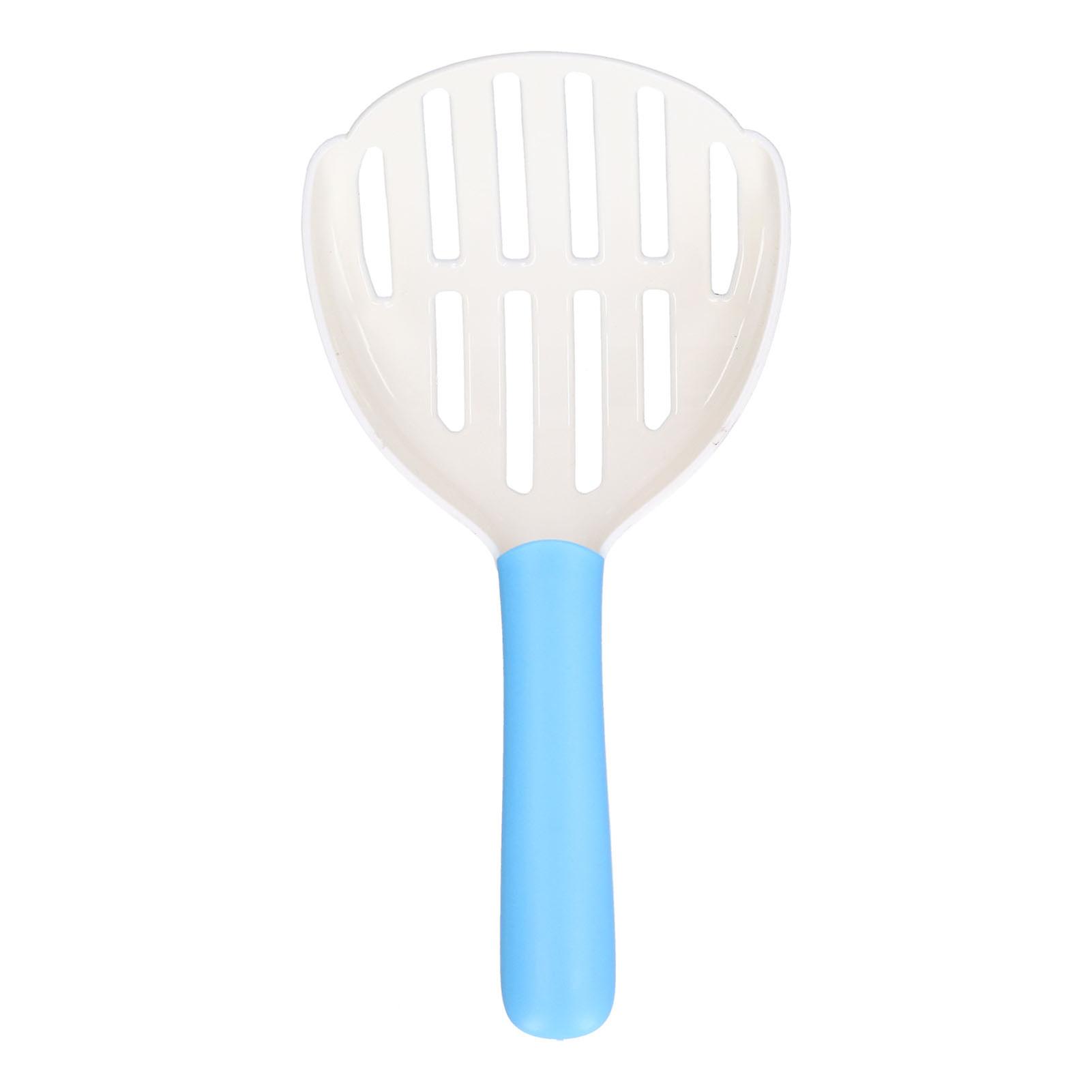 Cat Litter Scoop Deep Kitty Poop Shovel Dog Cat Litter Box Cleaner Plastic Toilet Clean Scooperwhite + Blue