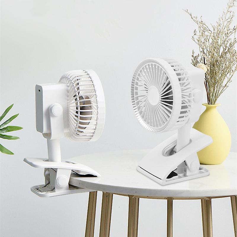 Usb Rechargeable Air Cooler Clip Fan Portable Stroller Fans 3 Speeds Adjustable 360 Rotation Home Desk Air Cooling Electric Fan