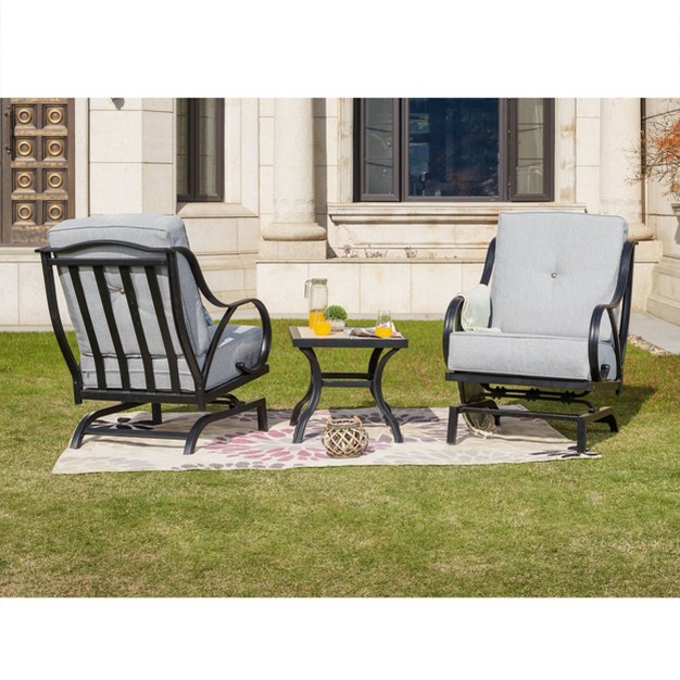 3pc Steel Patio Seating Sets Lokatse