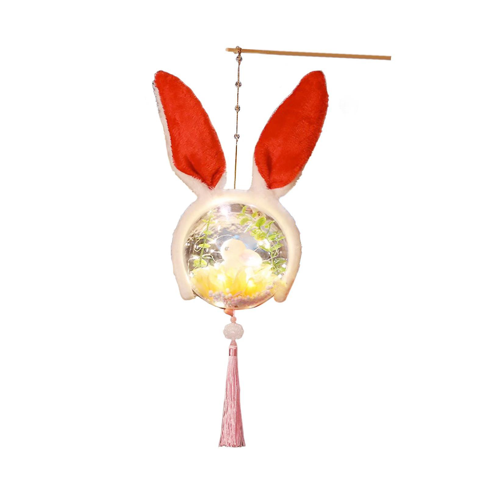 Diy Hanging Lamp With Tassels Lantern Making For Spring Festival Celebration Red