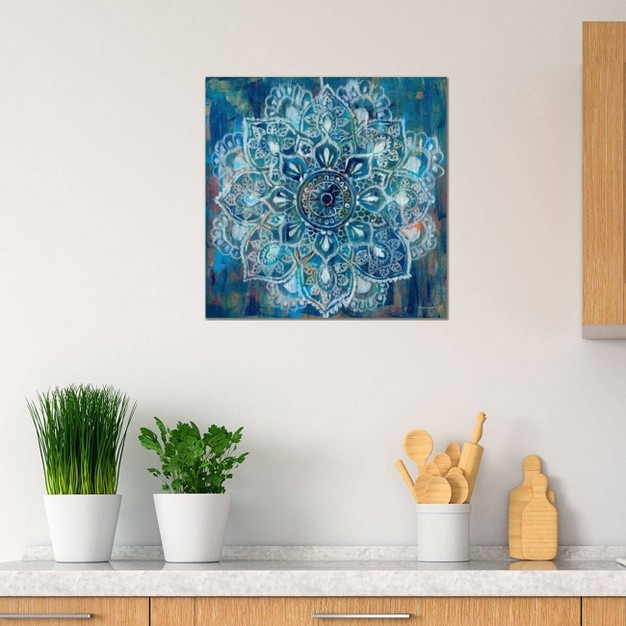 Mandala In Blue Ii By Danhui Nai Unframed Wall Canvas Icanvas