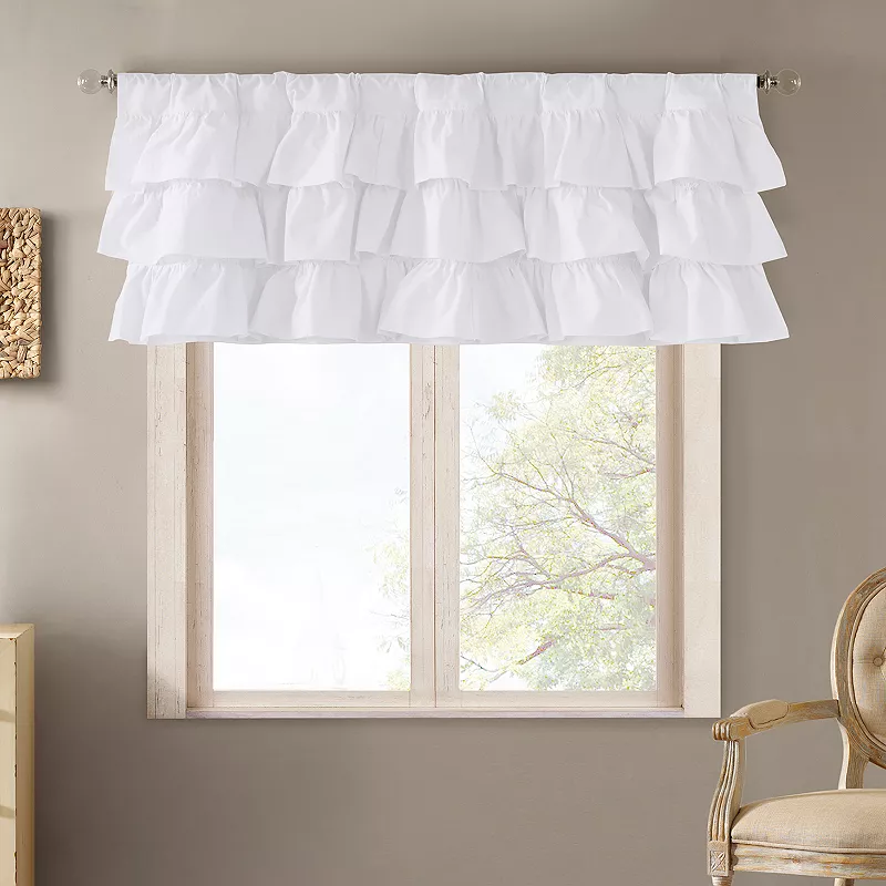 Madison Park Joycelyn Oversized Ruffle Window Valance