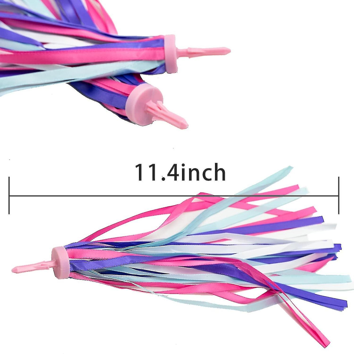 1pair Kid's Rainbow Bike Streamers For Girls Boys， 2pcs 10