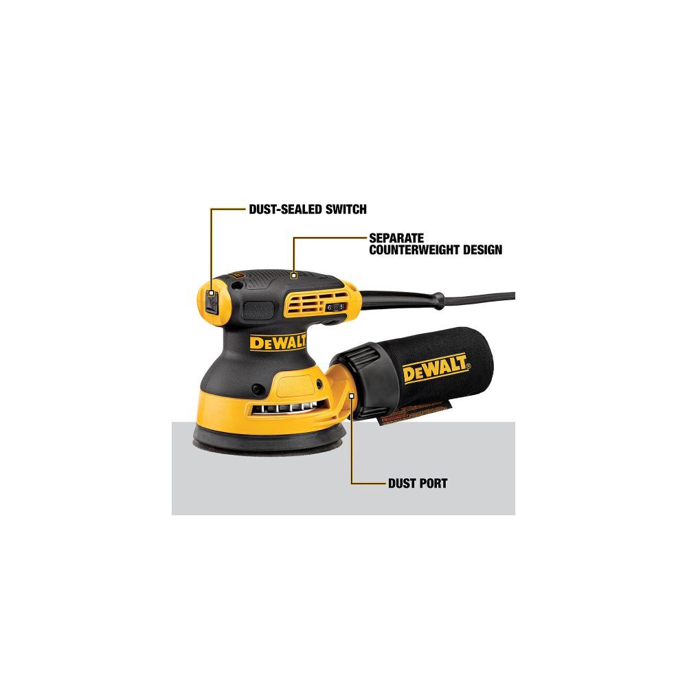 DEWALT Random Orbit Sander Variable Speed 5