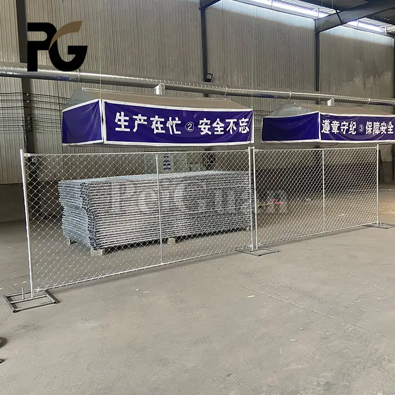 Factory Supply High Quality 4mm Wire Powder Coated Outdoor Temporary Chain Link Fence