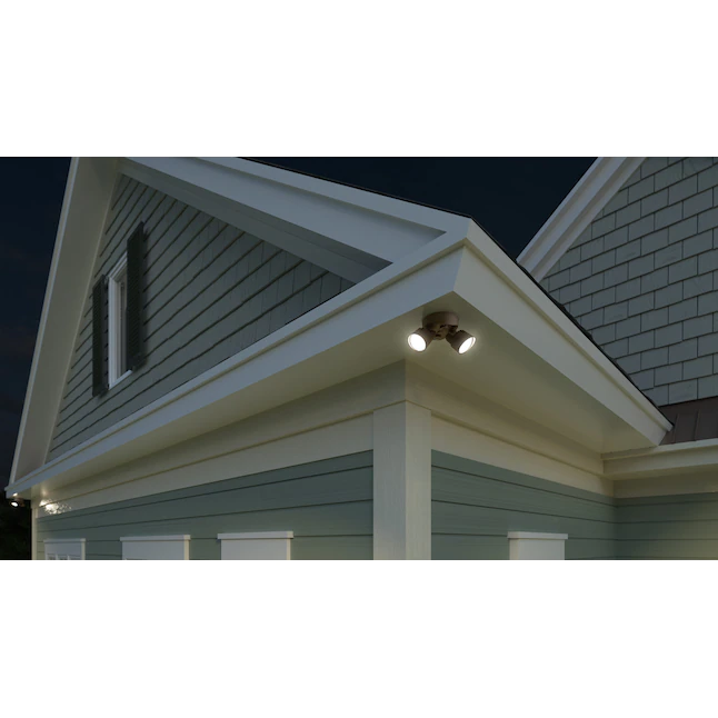 Lithonia Lighting  2750-Lumen Bronze LED Outdoor Switch-Controlled Floodlight