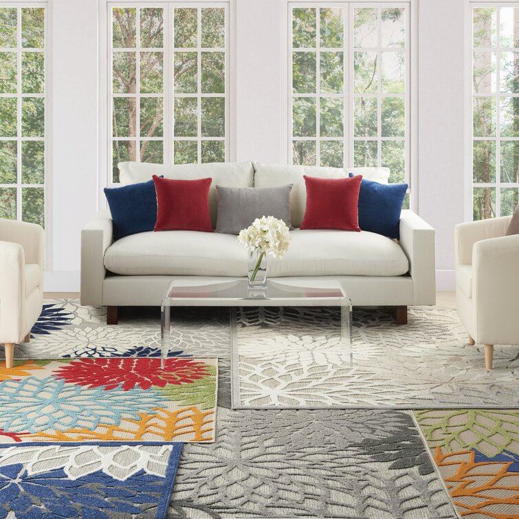 Rosario Navy/Ivory/Taupe Indoor/Outdoor Rug