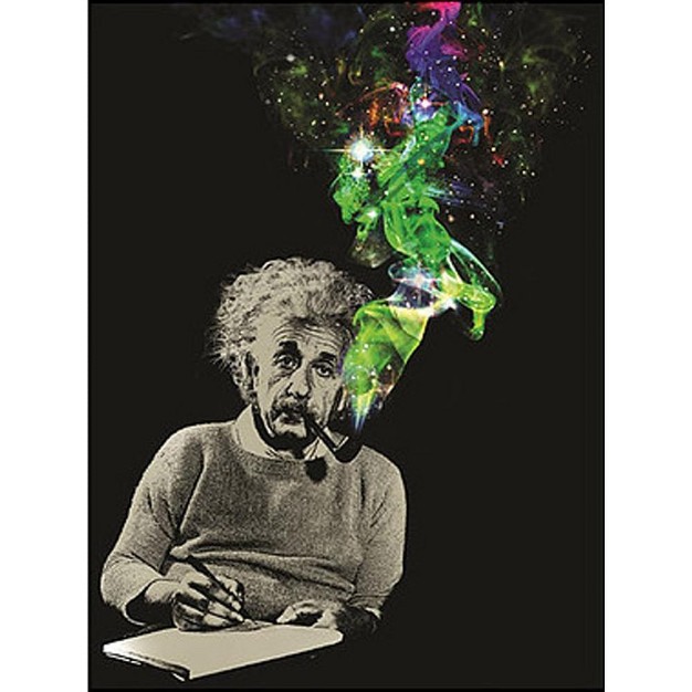 Just Funky Albert Einstein Smoke Galaxy Lightweight Fleece Throw Blanket 45 X 60 Inches