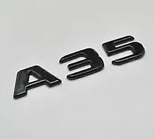 For mercedes benz a35 gloss black rear boot trunk letter number badge emblem