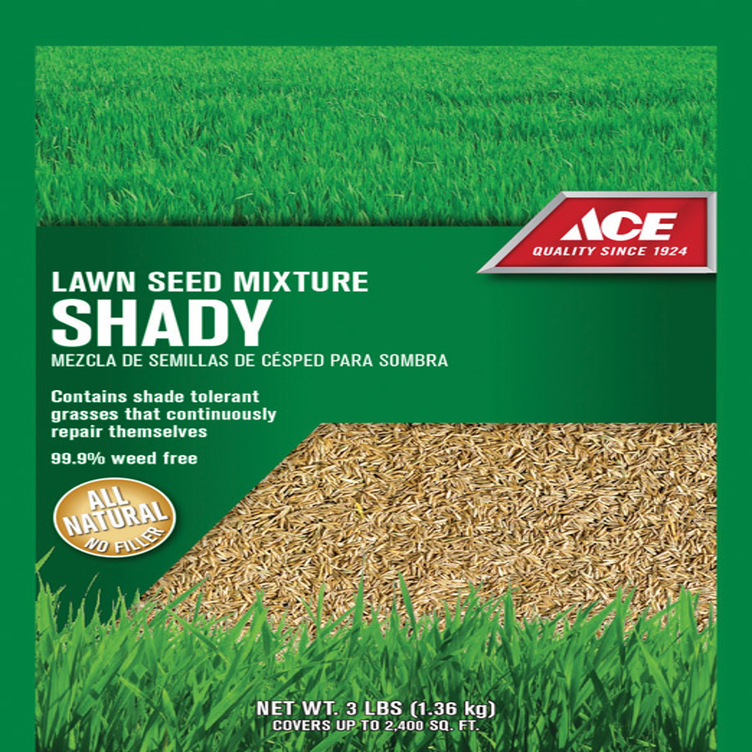 Ace Mixed Full Shade Grass Seed 3 lb