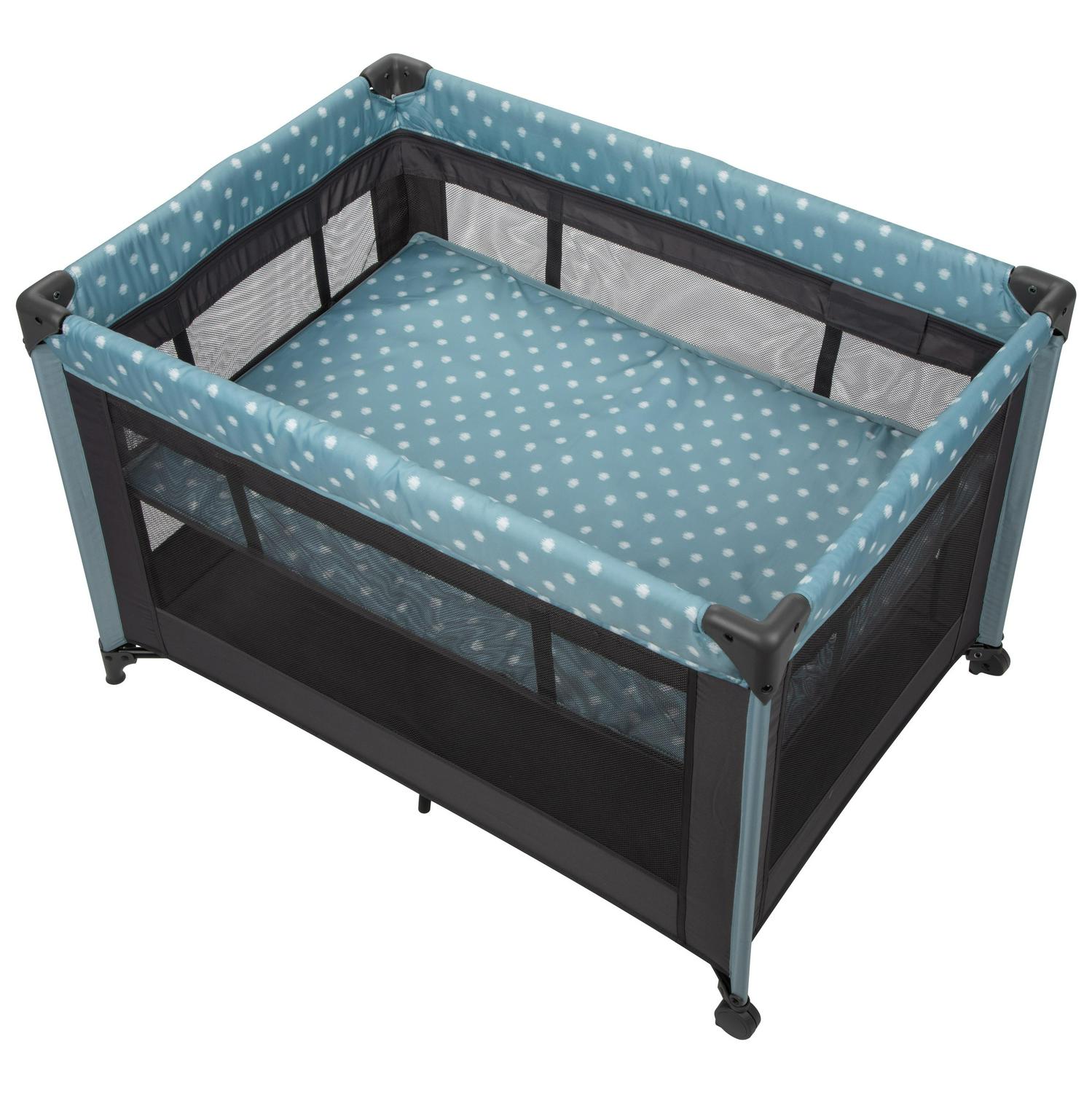 Babideal Dottie Playard with BassinetBlue Dot  Crowdfused