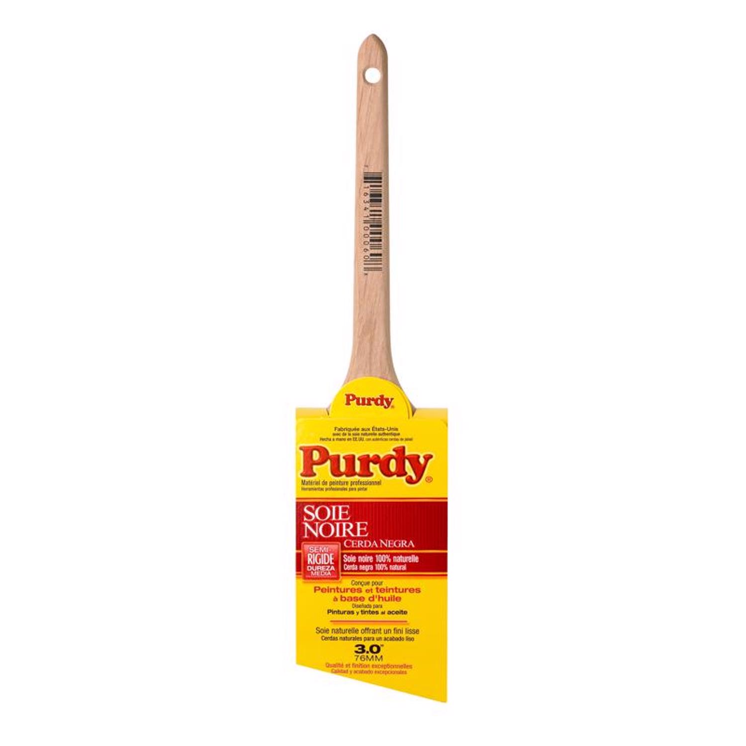 Purdy Black Bristle Adjutant 3 in. Medium Stiff Angle Trim Paint Brush